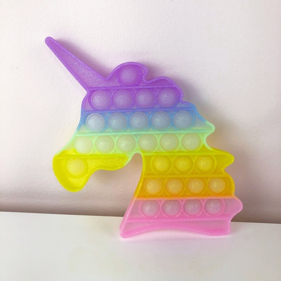 NEW Unicorn Popping Pop Bubbles It Game Fidget Toy - Picture 2 of 4